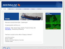 Tablet Screenshot of chartering.dk